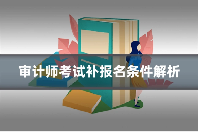 审计师考试补报名条件解析