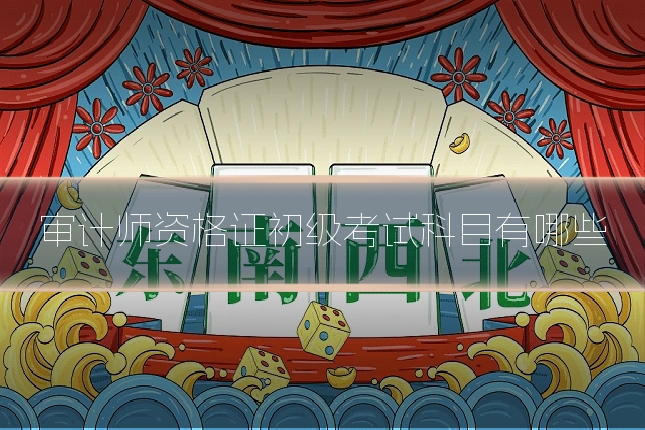审计师资格证初级考试科目有哪些