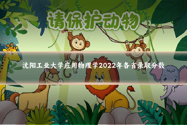 沈阳工业大学应用物理学2022年各省录取分数