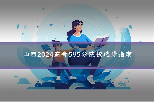 山西2024高考595分院校选择指南