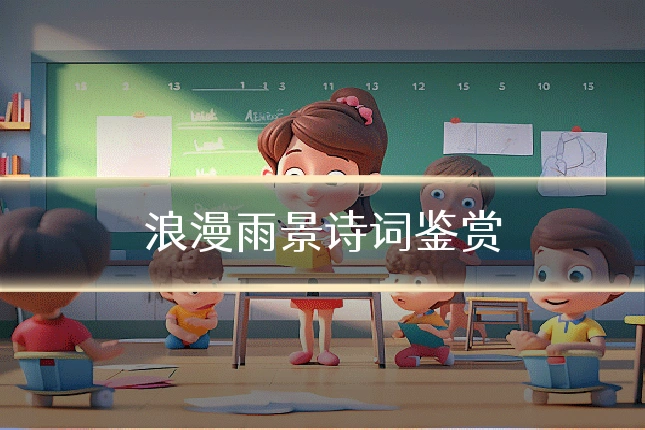 浪漫雨景诗词鉴赏