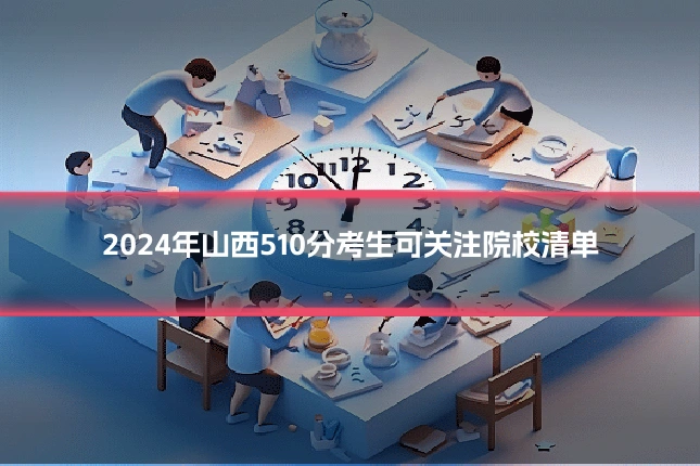 2024年山西510分考生可关注院校清单