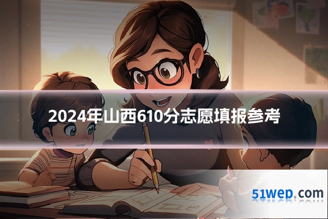 2024年山西610分志愿填报参考