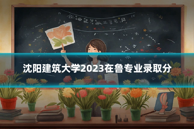 沈阳建筑大学2023在鲁专业录取分