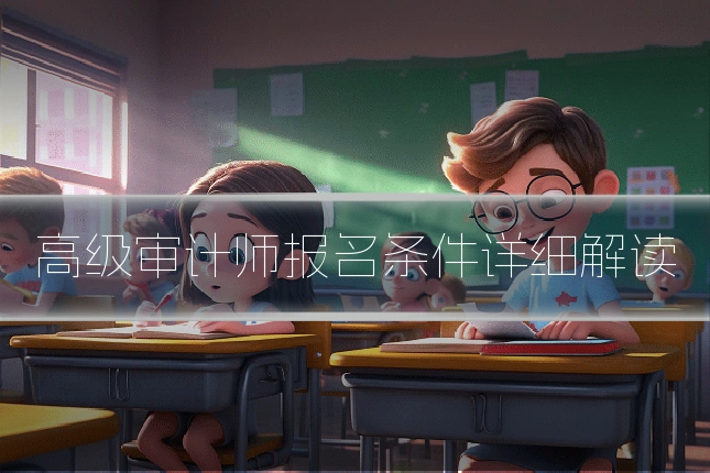 高级审计师报名条件详细解读
