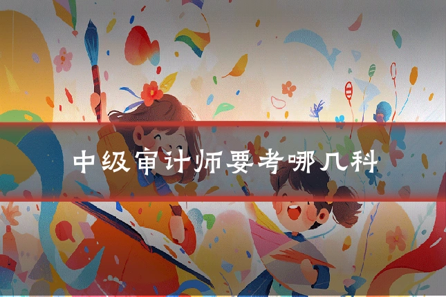 中级审计师要考哪几科