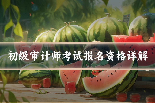 初级审计师考试报名资格详解