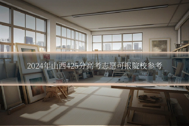 2024年山西425分高考志愿可报院校参考