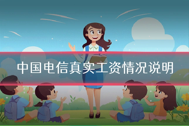 中国电信真实工资情况说明