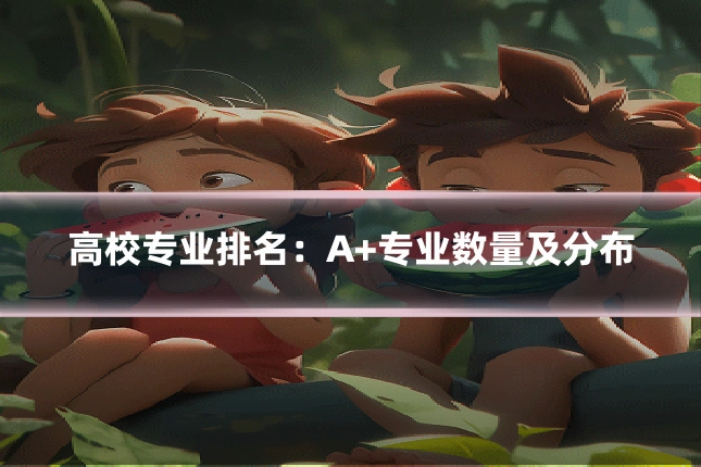 高校专业排名:A+专业数量及分布