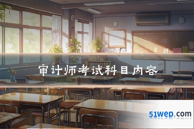 审计师考试科目内容