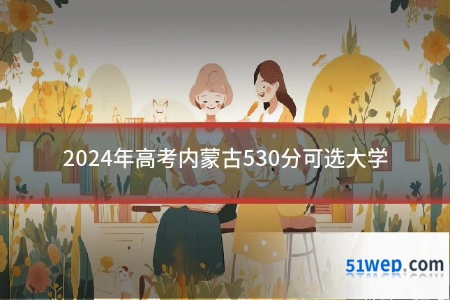 2024年高考内蒙古530分可选大学