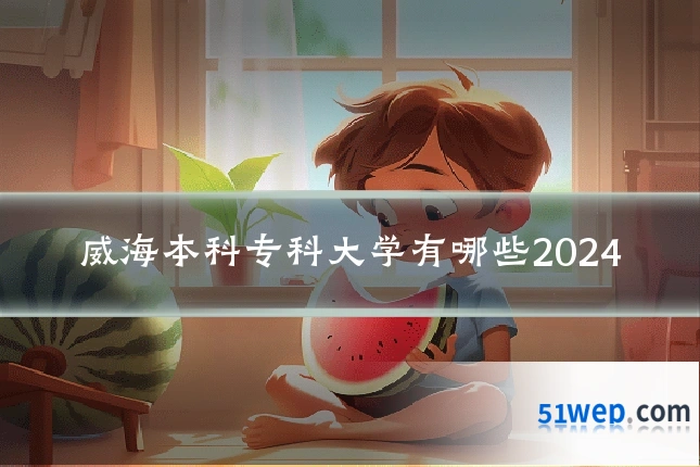 威海本科专科大学有哪些2024