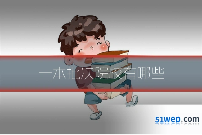 一本批次院校有哪些