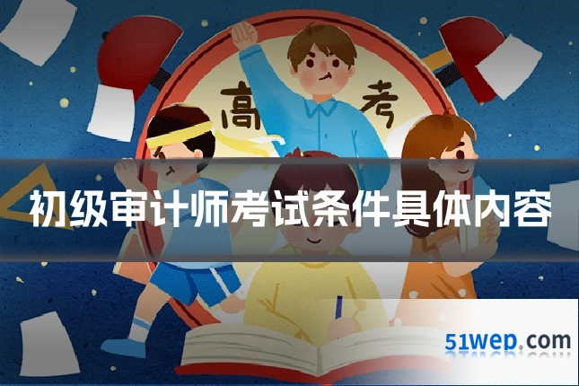 初级审计师考试条件具体内容