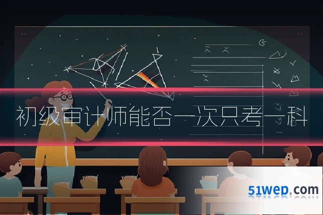 初级审计师能否一次只考一科