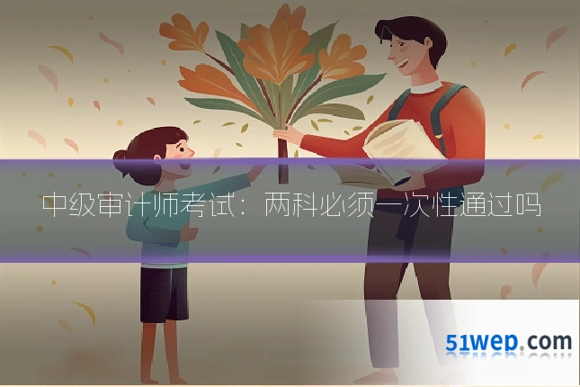 中级审计师考试:两科必须一次性通过吗