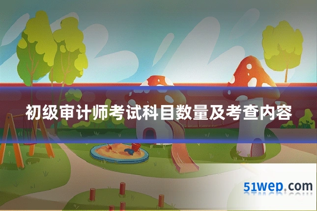 初级审计师考试科目数量及考查内容