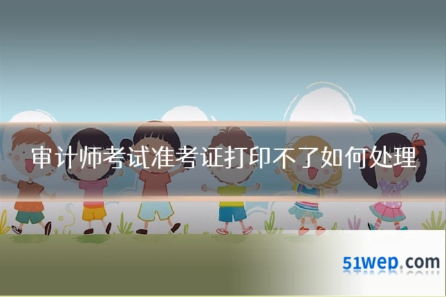 审计师考试准考证打印不了如何处理
