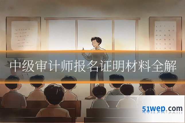 中级审计师报名证明材料全解