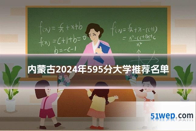 内蒙古2024年595分大学推荐名单
