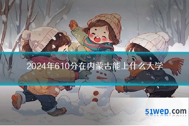 2024年610分在内蒙古能上什么大学