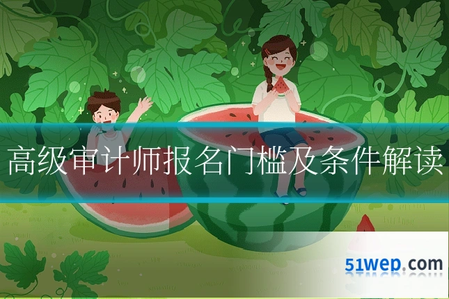 高级审计师报名门槛及条件解读