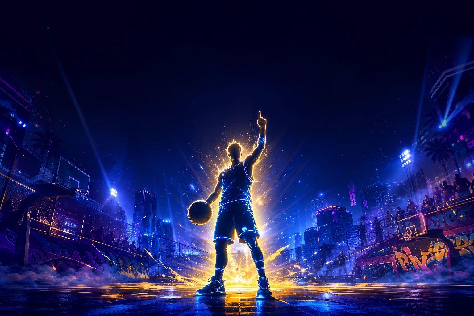 全明星街球派对3V3街头球场