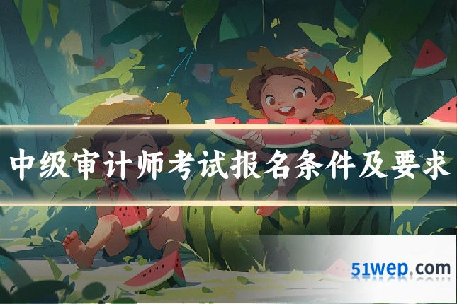 中级审计师考试报名条件及要求