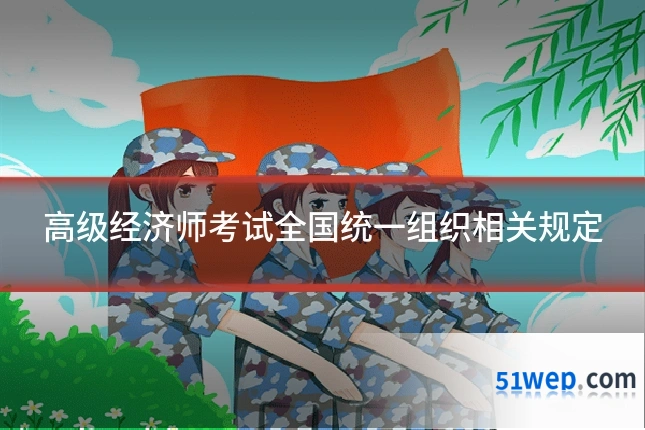 高级经济师考试全国统一组织相关规定