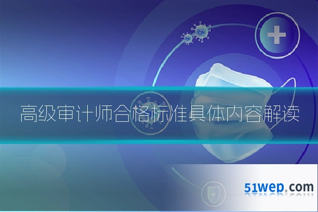 高级审计师合格标准具体内容解读