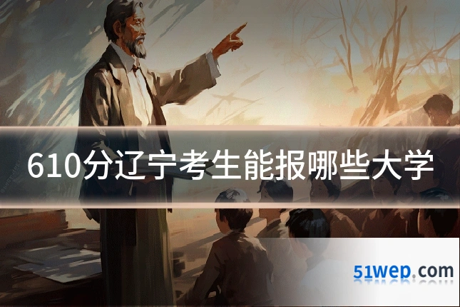 610分辽宁考生能报哪些大学