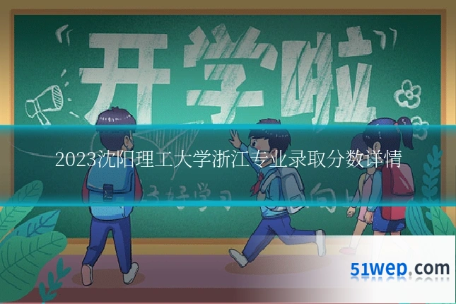 2023沈阳理工大学浙江专业录取分数详情