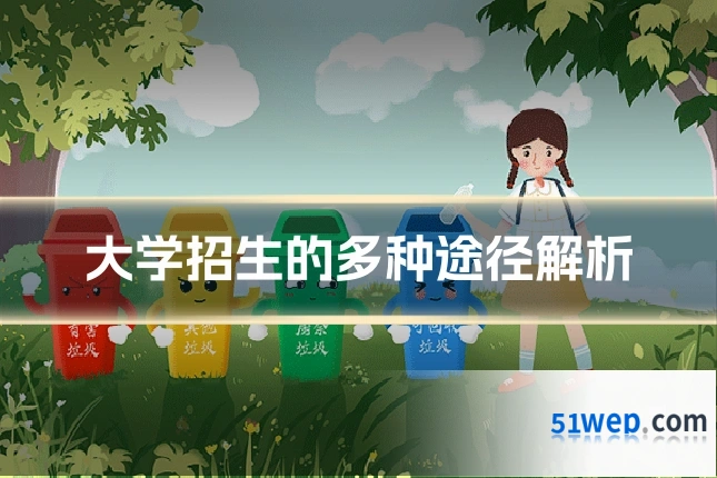 大学招生的多种途径解析