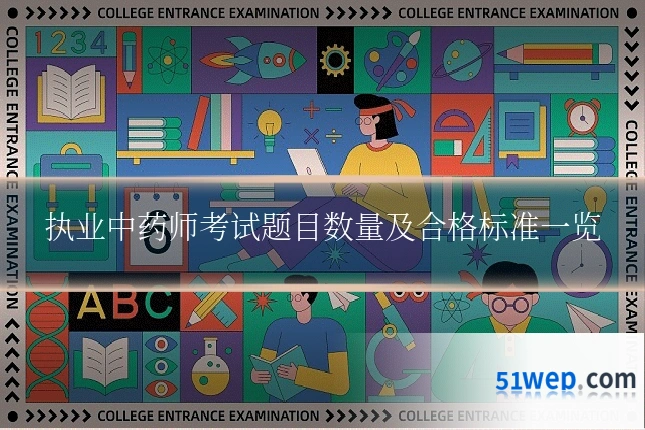 执业中药师考试题目数量及合格标准一览