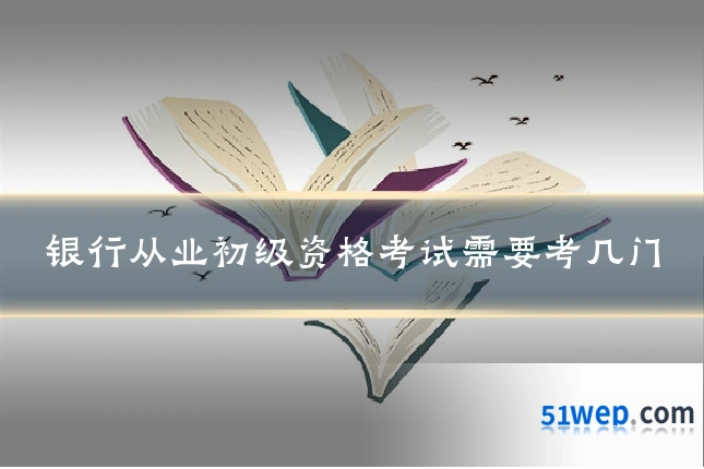 银行从业初级资格考试需要考几门