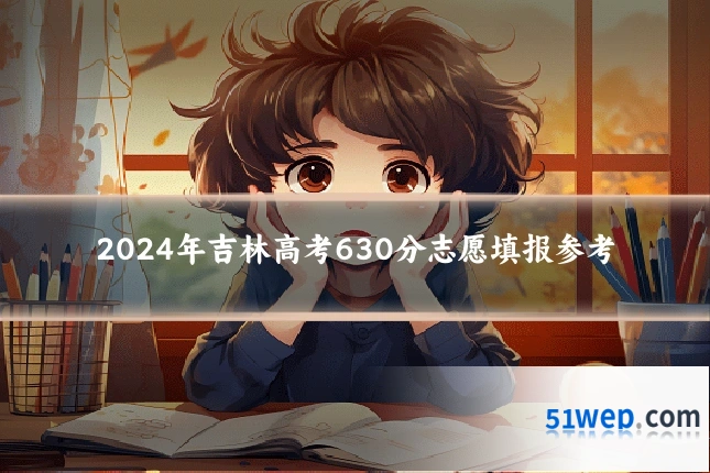 2024年吉林高考630分志愿填报参考