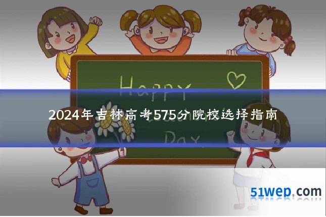 2024年吉林高考575分院校选择指南