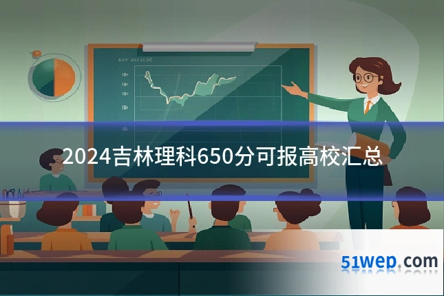 2024吉林理科650分可报高校汇总