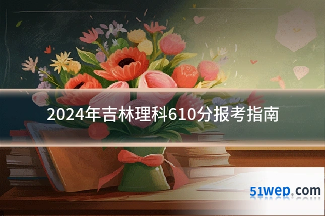 2024年吉林理科610分报考指南