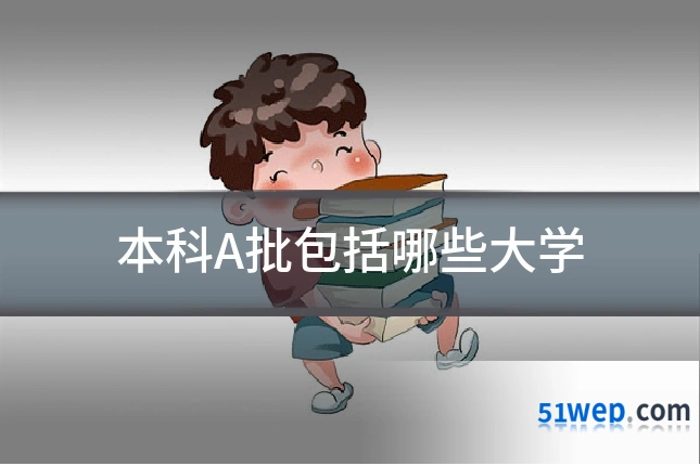 本科A批包括哪些大学