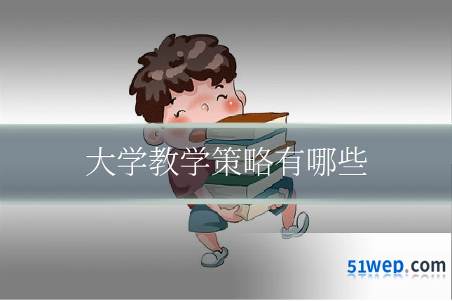 大学教学策略有哪些