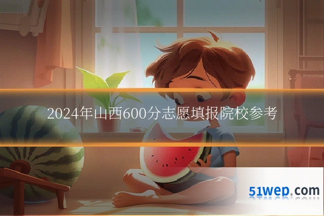2024年山西600分志愿填报院校参考