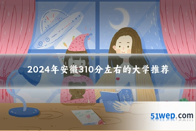 2024年安徽310分左右的大学推荐