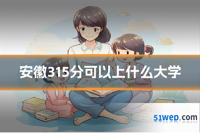安徽315分可以上什么大学