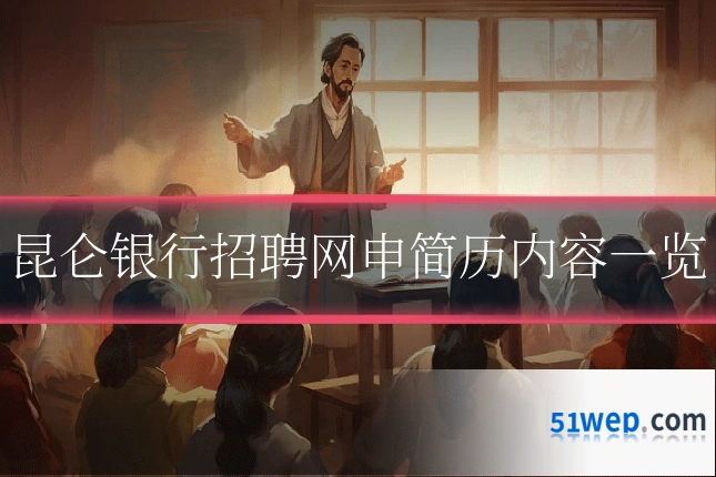 昆仑银行招聘网申简历内容一览