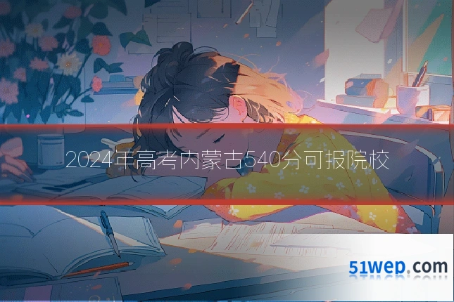 2024年高考内蒙古540分可报院校