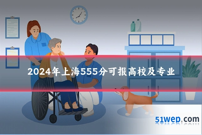 2024年上海555分可报高校及专业