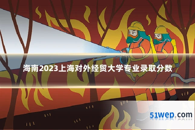 海南2023上海对外经贸大学专业录取分数