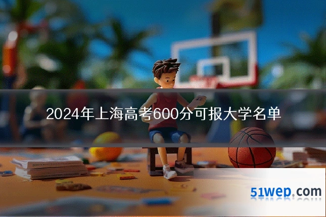 2024年上海高考600分可报大学名单